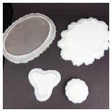 Porcelain Vanity Plates & Ring Holders (Lot of 4)