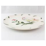 Blue Ridge Hand Painted Plate - Rooster & Floral Motif - Made in USA