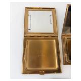 Vintage Powder Compacts (Lot of 3) - Gold Tone & Enamel