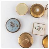 Vintage Gold-Tone Makeup Compacts & Vanity Case Collection (Lot of 7)