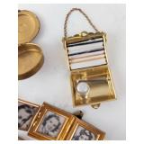 Vintage Gold-Tone Makeup Compacts & Vanity Case Collection (Lot of 7)