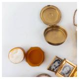 Vintage Gold-Tone Makeup Compacts & Vanity Case Collection (Lot of 7)
