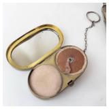 Vintage Silver-Tone 5-Piece Vanity Set - Cigarette Cases & Powder Compacts