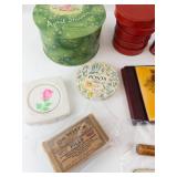 Vintage Ephemera - Cosmetic Tins & Pills Boxes