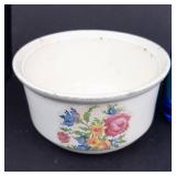 Glassware Collection: Diamond-Pattern Lidded Candy Dish Cover, Flower Bowls, Rectangular Pattern Box Lid