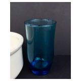 Glassware Collection: Diamond-Pattern Lidded Candy Dish Cover, Flower Bowls, Rectangular Pattern Box Lid