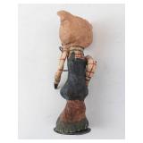 Poliwoggs Primitives Folk Art Pig - Vintage Hand-Painted Figurine