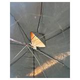 Vintage Umbrellas - Assorted Black Canopies with Wooden Handles (Used/Torn)