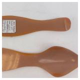 Celluloid Shoe Horns - Floral Hand-Painted Design (Lot of 2)