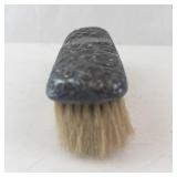 Sterling Silver Clothes Brush with Ornate Repoussé Floral Top - Victorian/Edwardian Era