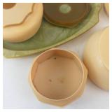 Vintage Celluloid Vanity Accessories Collection - Assorted Powder Jars & Trays