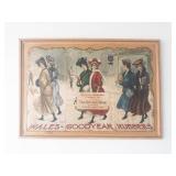 The Gotzian Shoe Advertising Print - Wales-Goodyear Rubbers, Framed Vintage Poster