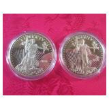 (CNTR) 2 Novelty Liberty Coins in C...
