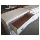 (FRNT) 2 Wood 3-Drawer Cabinets Gre...