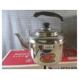 (EW6) 4 New Stainless Steel Kettles...