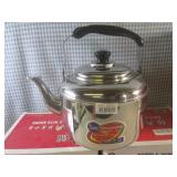 (EW6) 4 New Stainless Steel Kettles...
