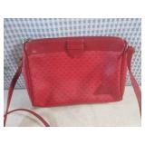 (H-1) Liz Claiborne Leather Handbag...
