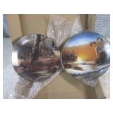 (CSB) 2 Terry Redlin Collector Plat...