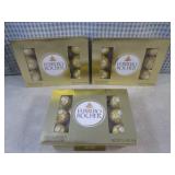 (B-2) 3 Packages of Ferrero Rocher ...
