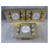 (B-2) 3 Packages of Ferrero Rocher ...