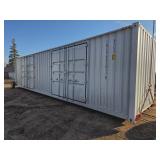 ZNCU4010115 // 40 Ft Shipping Container with 2 Side Doors, 40HC, Single Trip