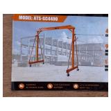ATSPOWER 4400-LB Adjustable Height All-Steel Gantry Crane (ATS-AGC4400)