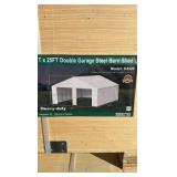 2025 K4525 Unused 45FTx25FT Double Garage Steel Barn Shed