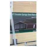 2025 K4525G Unused 45FTx25FT Double Garage Steel Barn Shed