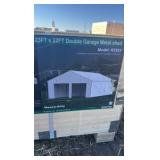 2025 K2223G Unused 23ftx22ft Double Garage Metal shed