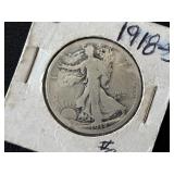 1918-S Walking Liberty Half Dollar