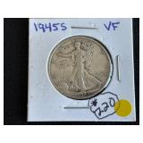 1945-S Walking Liberty Half Dollar