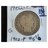 1902 Barber Half Dollar