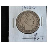 1910-S Barber Half Dollar