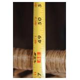 Vintage Rattan Egg Chair with Cushion