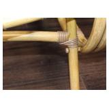 Bamboo Lounge Chair and Ottoman Set with Cushions