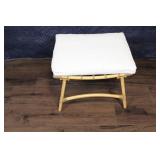 Bamboo Lounge Chair and Ottoman Set with Cushions