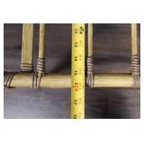 Bamboo Lounge Chair and Ottoman Set with Cushions