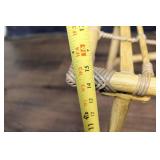 Bamboo Lounge Chair and Ottoman Set with Cushions