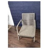 Pair of Outdoor Patio Armchairs with Cushions