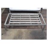 Outdoor Metal Canopy Sofa with Cushions