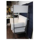 Outdoor Metal Canopy Sofa with Cushions