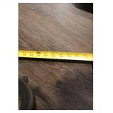 Woven Rattan and Metal Frame Rocking Chair