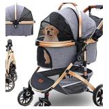 Pet Stroller Gray for Pets up to 60lbs 3 in 1 $109.99 Retail - Brand New