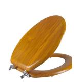 Durable Natural Wood Toilet Seat $42.99 Retail - Brand New
