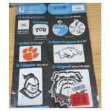 Kansas University Jayhawks Letter Stencils - Brand New
