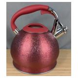 Whistling Tea Kettle Red $37.99 Retail - Brand New