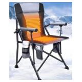Foldable Heated Camping Chair $89.99 Retail - Brand New