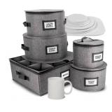 5pc Hard Shell China Storage Containers $65.99 Retail - Brand New