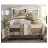 King Bed Cotton Patch Work Quilt $109.99 Retail - Brand New