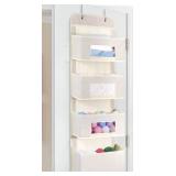 Over The Door 4 Tier Storage Beige - Brand New